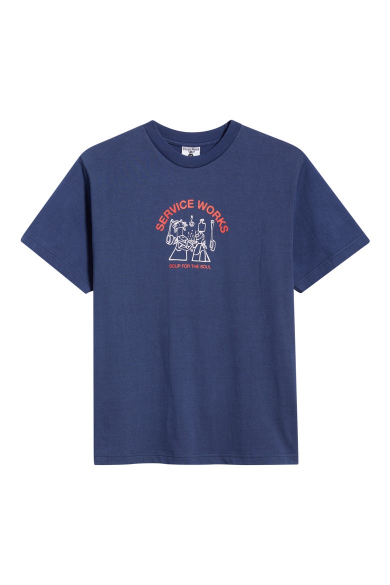Soup For the Soul Organic Cotton Graphic T-Shirt, Alternate, color, NAVY