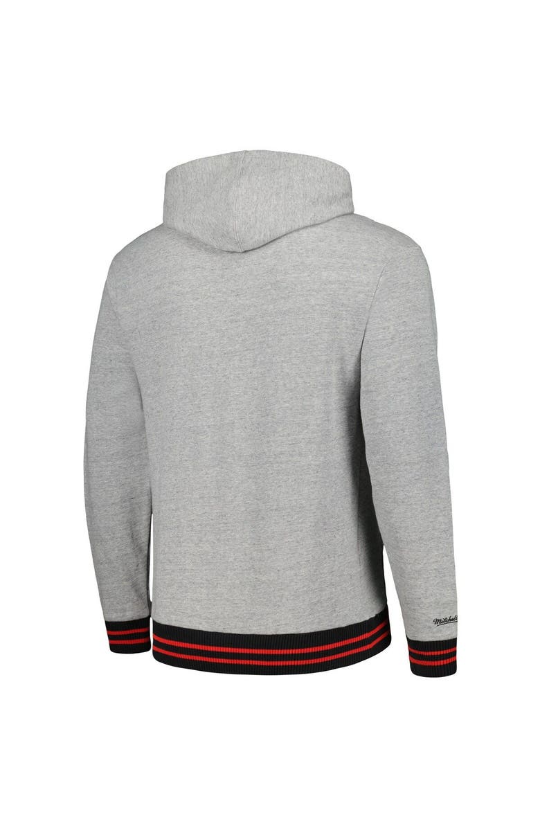 Mitchell & Ness Men's Mitchell & Ness  Heather Gray Carolina Hurricanes Classic French Terry Pullover Hoodie, Alternate, color, 