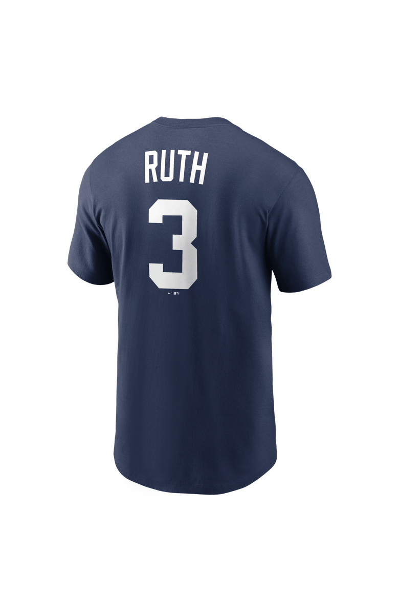 Nike Men's Nike Babe Ruth Navy New York Yankees Cooperstown Collection Name & Number T-Shirt, Alternate, color, Navy