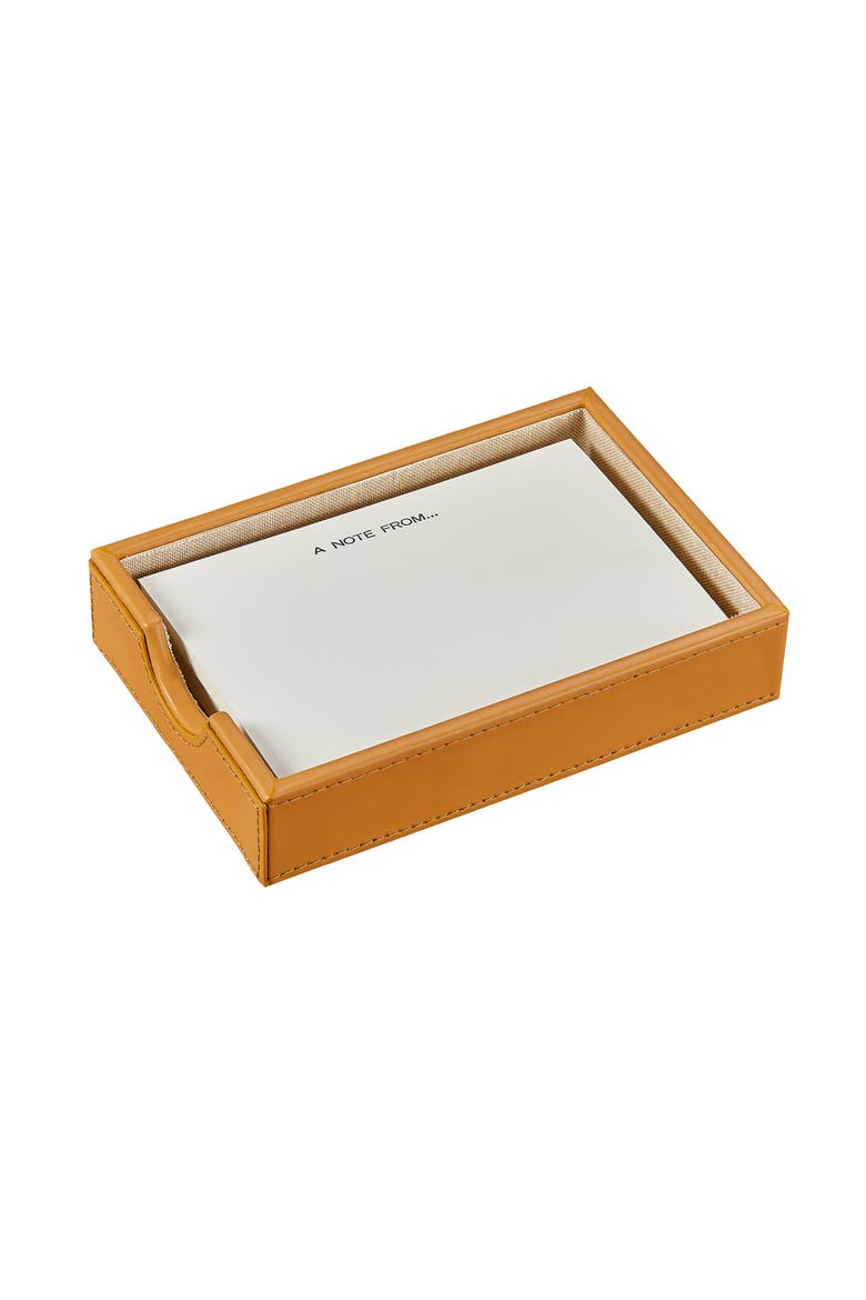 Classic Leather Memo Tray, Alternate, color, TAN
