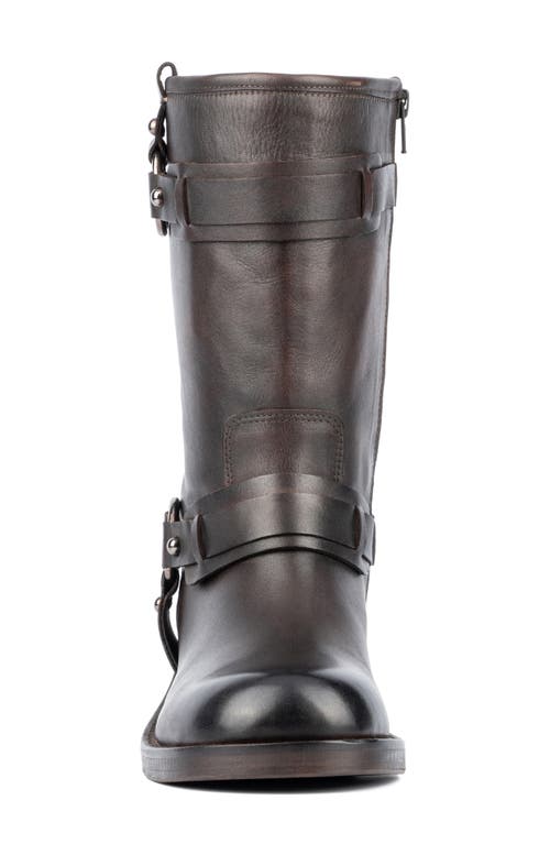 Vintage Foundry Augusta Harness Strap Boot In Chocolate