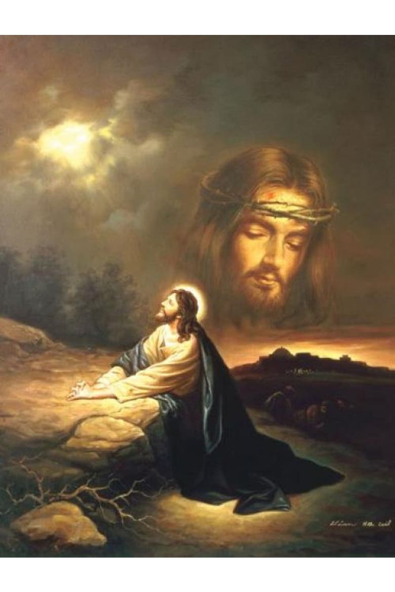 Praying at Gethsemane 500 piece Jigsaw Puzzle for Adults, Alternate, color, Multicolor