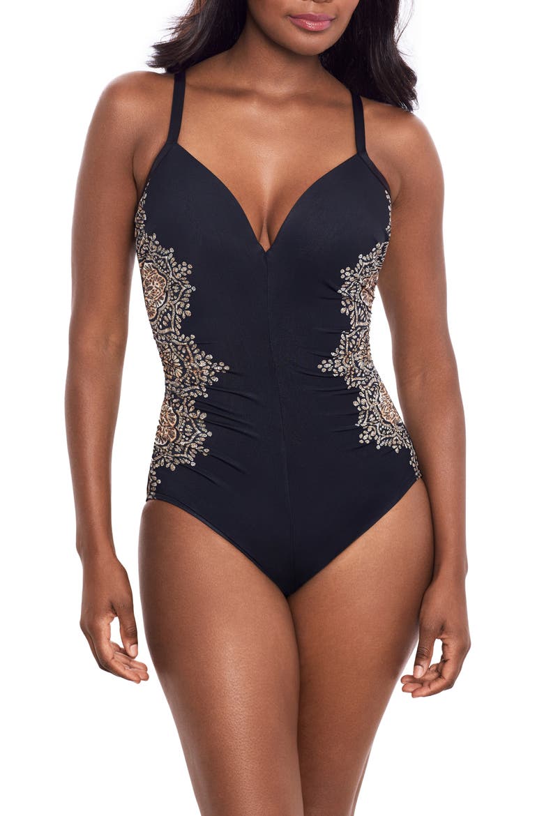 Cappadocia Temptation One-Piece Swimsuit, Main, color, BLUE MULTI