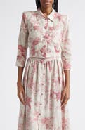 L'AGENCE Eda Jungle Toile Linen Jacket