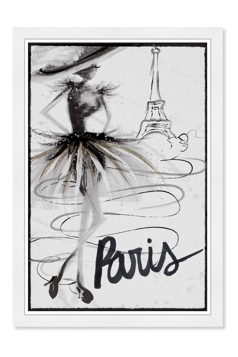 WYNWOOD Fashion Doll Paris Framed Print, Main, color, MULTI