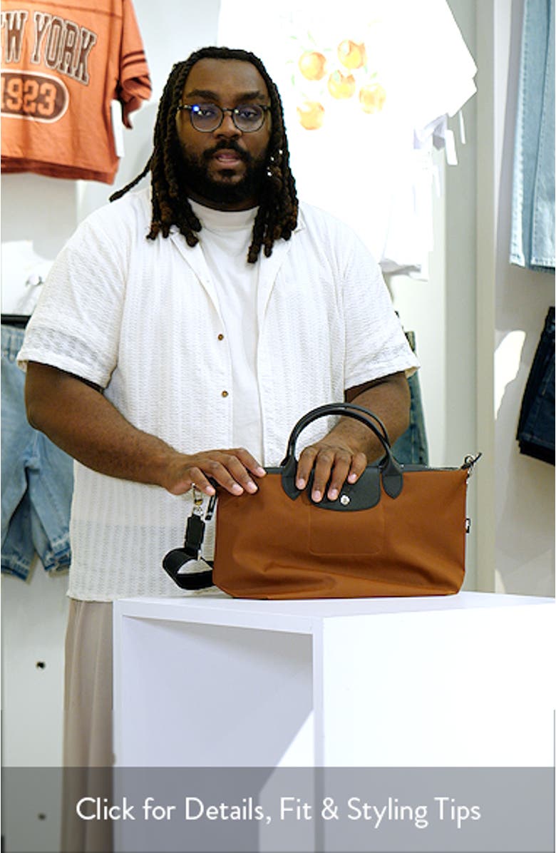 Large Le Pliage Energy Recycled Canvas Hobo Bag, sales video thumbnail