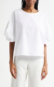 Emporio Armani Cotton Poplin Pullover Top