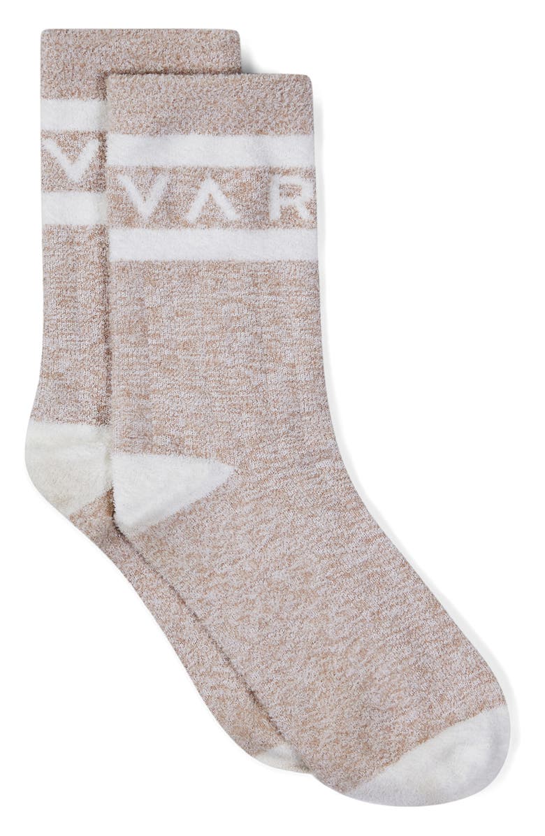 Varley Spencer Crew Socks, Main, color, Sand Marl
