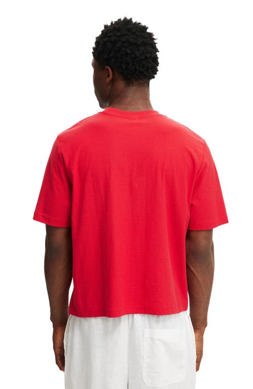 Cotton On Cropped Fit Graphic T-shirt In Red