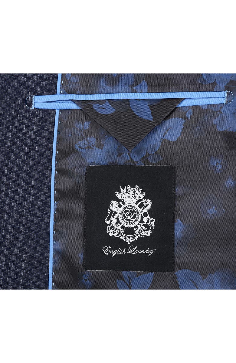 English Laundry Peak Lapel Wool Blend Suit, Alternate, color, Navy