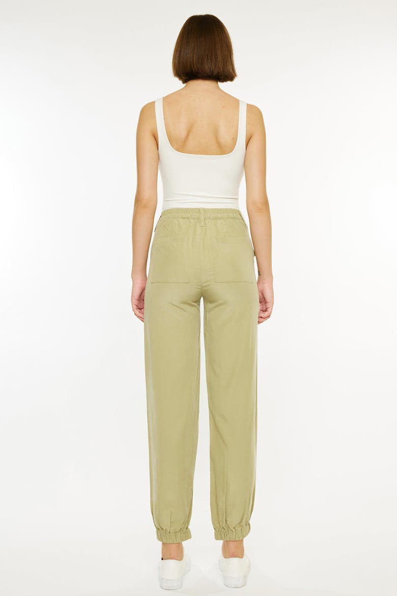 Karla Ultra High Rise Cargo Pants, Alternate, color, Sage
