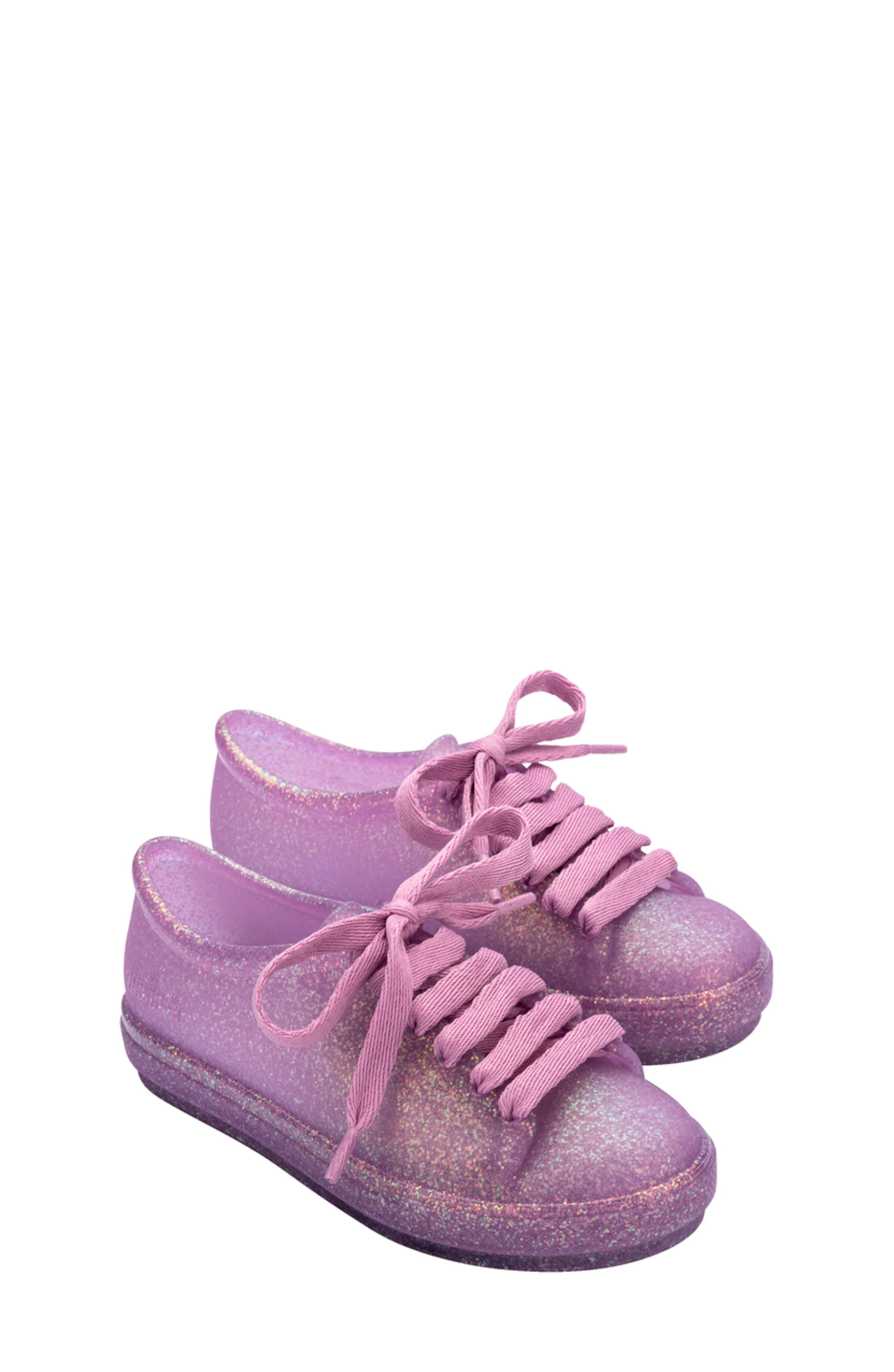 Mini Melissa Kids' Hip Sneaker, Main, color, Glitter Lilac