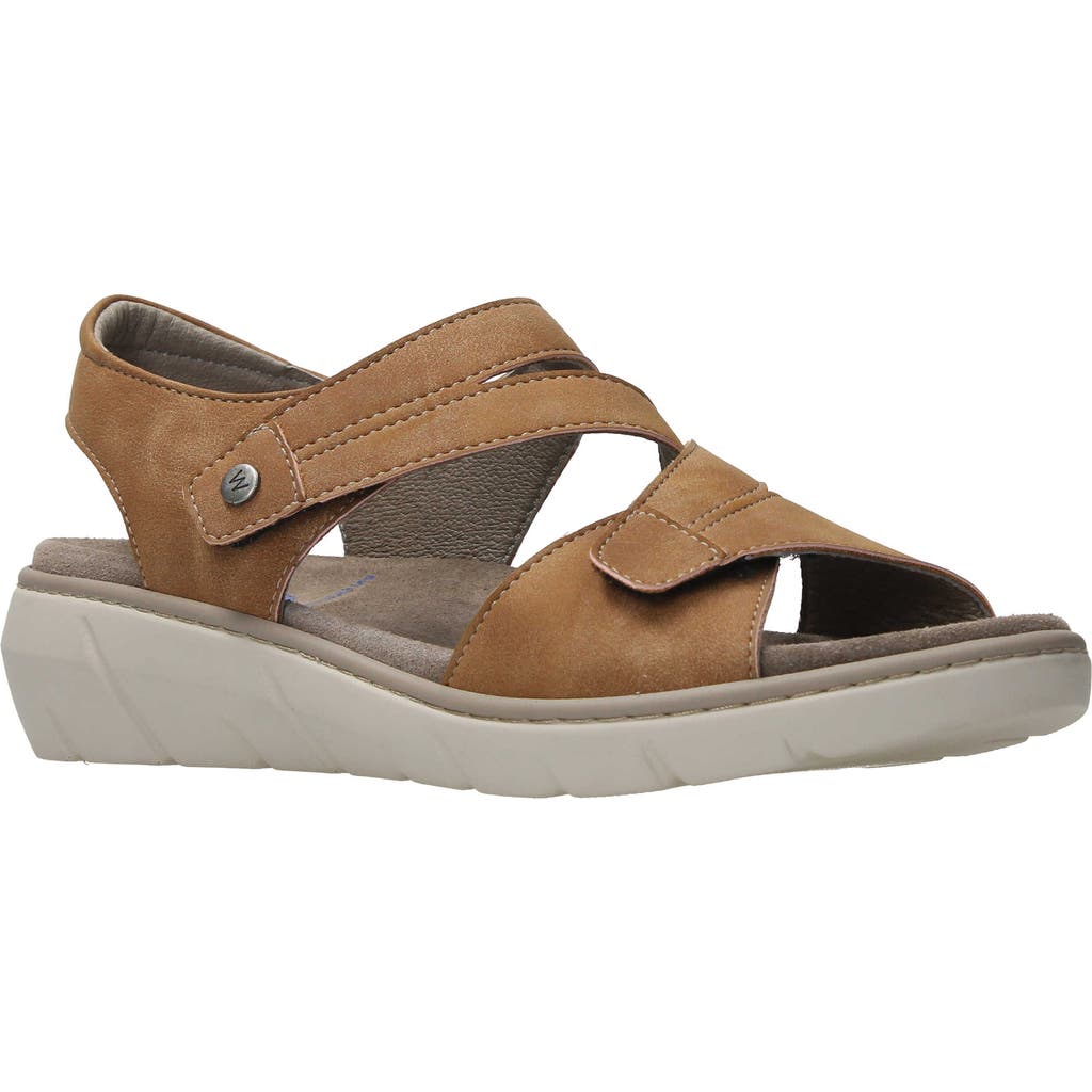 Wolky Ikaria Wedge Sandal In Tan Biocare