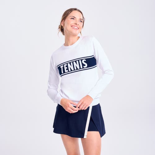 Ame & Lulu Club Sport Sweater In White