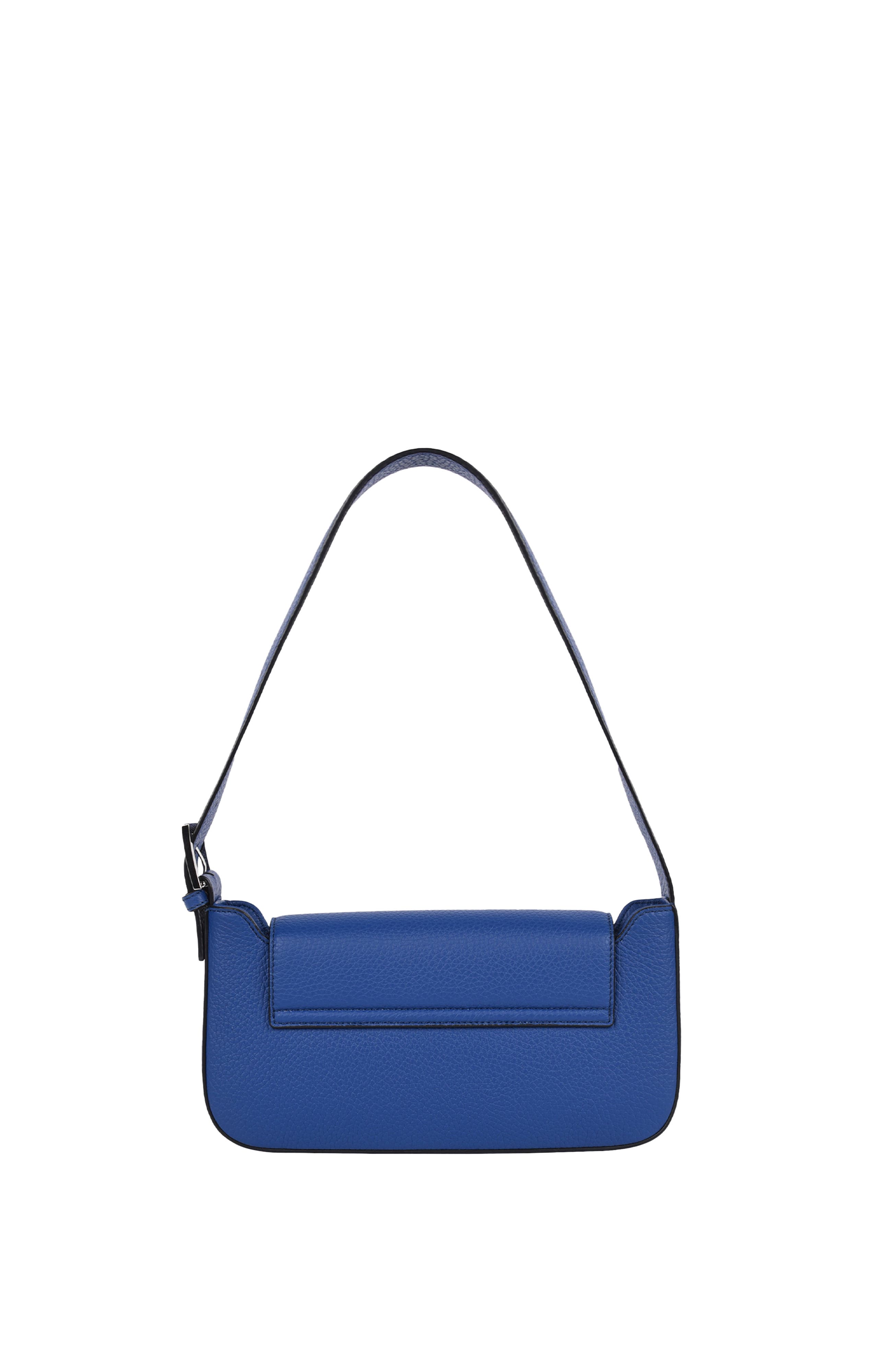 HYER GOODS Upcycled Leather Shoulder Bag with Buckle, Alternate, color, 