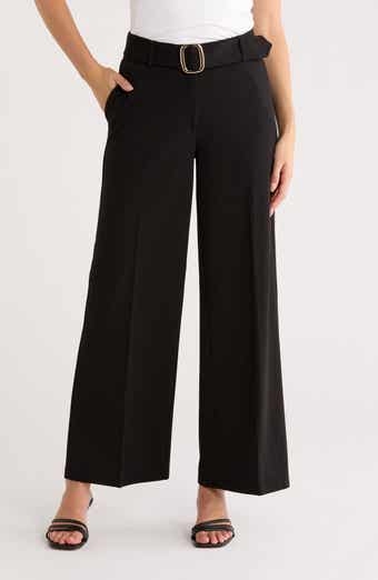 T Tahari Scuba Crepe Wide Leg Pants