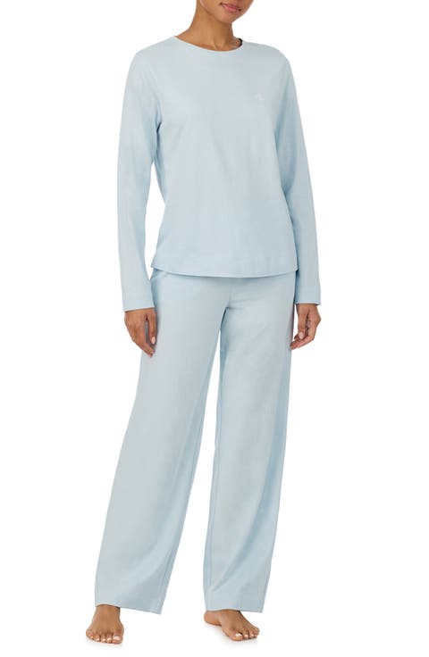 Herringbone Print Cotton Pajamas