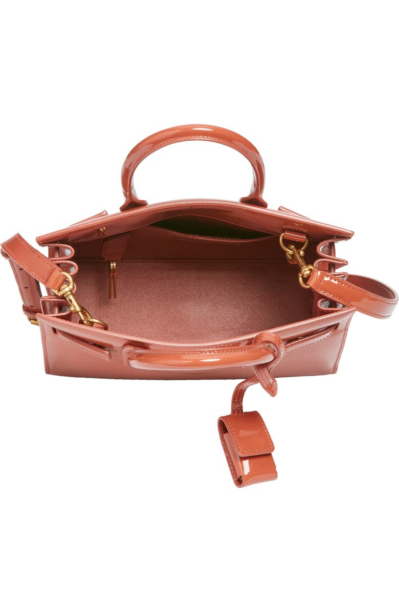 Saint Laurent Nano Sac de Jour Patent Leather Handbag, Alternate, color, Mild Rose