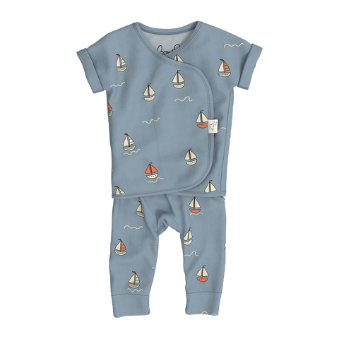 Footless Short Sleeve - Ahoy Baby