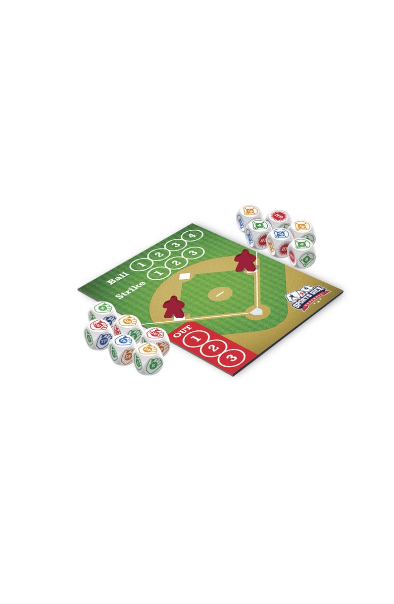 FoxMind Games Sports Dice, Baseball Roll it out of the Park, Alternate, color, Multicolored