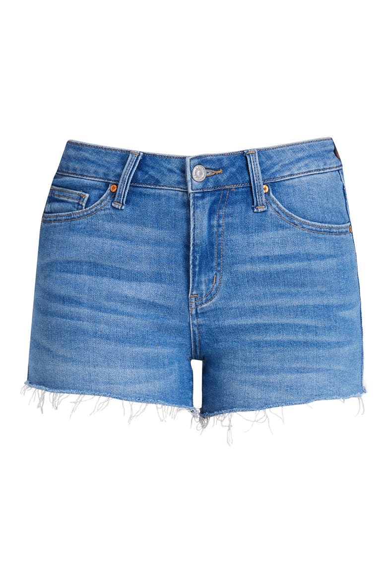 High Waist Cutoff Jeans, Alternate, color, ANITA BLUE