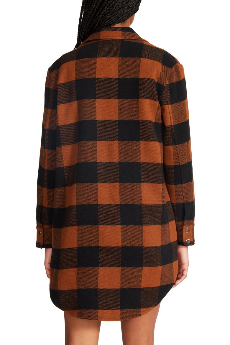 Plaid Shirt Jacket, Alternate, color, CARAMEL BUFFALO