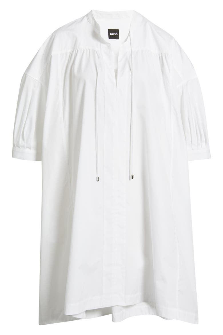 Dollana Oversize Cotton Shift Dress, Alternate, color, BRIGHT WHITE