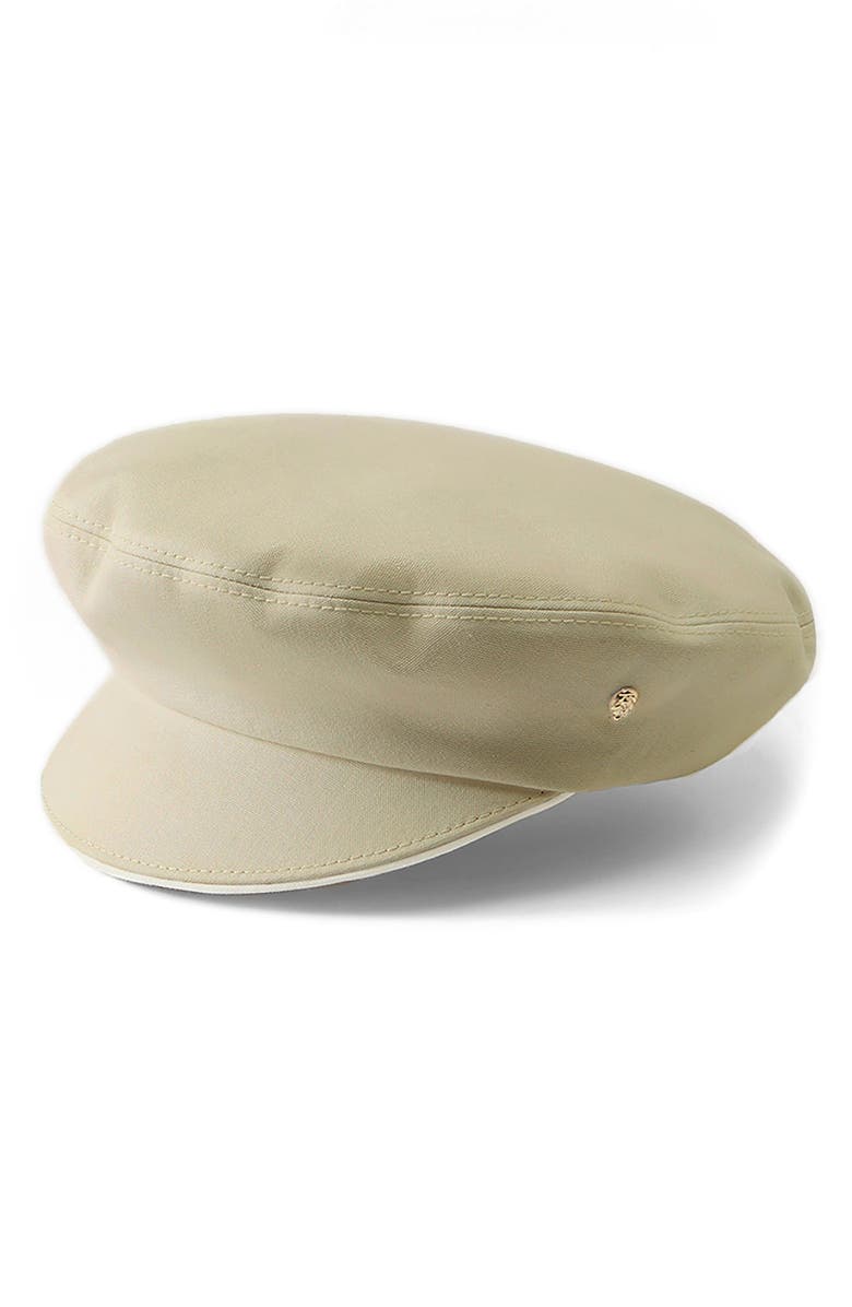 Helen Kaminski Cotton Newsboy Cap, Main, color, Taupe Camel