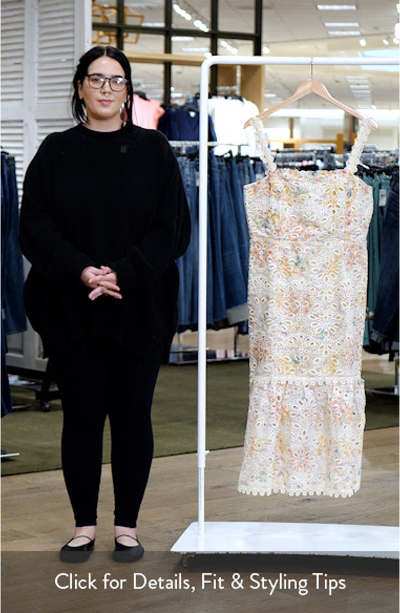 Isla Eyelet Ruffle Midi Dress, sales video thumbnail