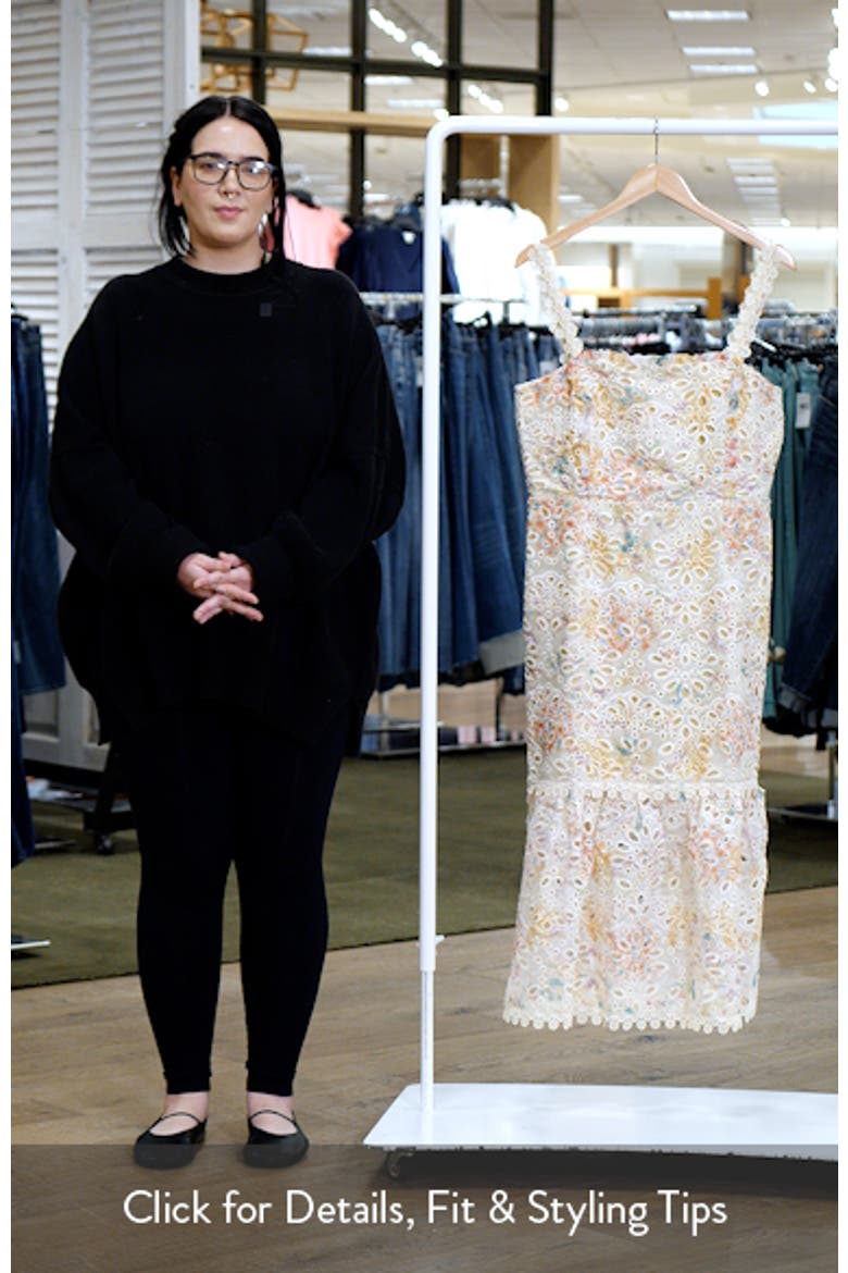 Isla Eyelet Ruffle Midi Dress video