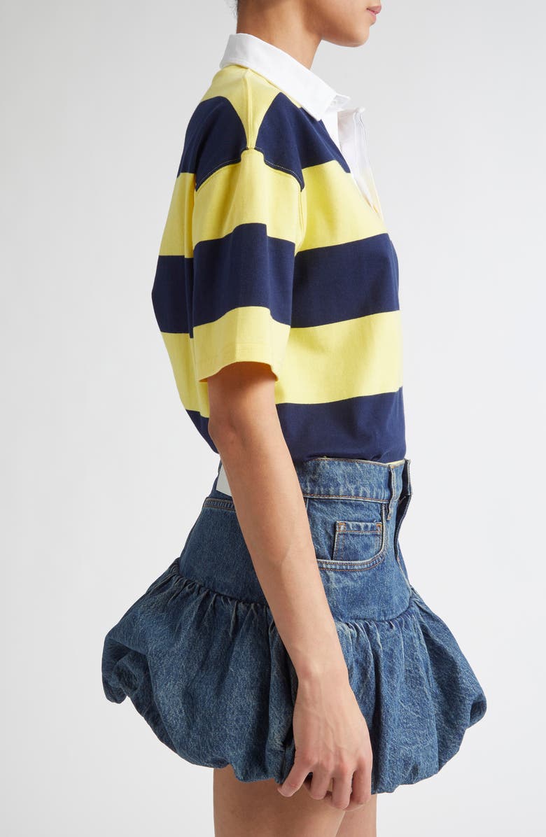 Coperni Stripe Cotton Polo, Alternate, color,