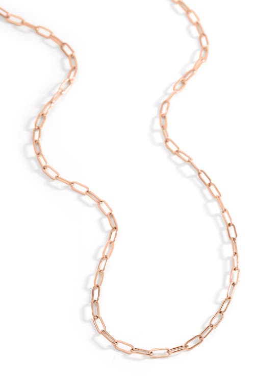Mint & Lily Thin Paperclip Necklace