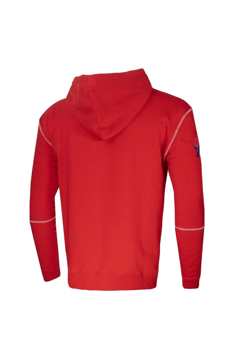Stadium Essentials Unisex Red Stadium Essentials Philadelphia 76ers Monument Pullover Hoodie, Alternate, color, Red
