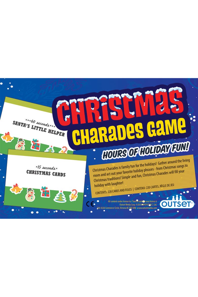 Christmas Charades Game Holiday Family & Childrens Game, Alternate, color, Multicolored