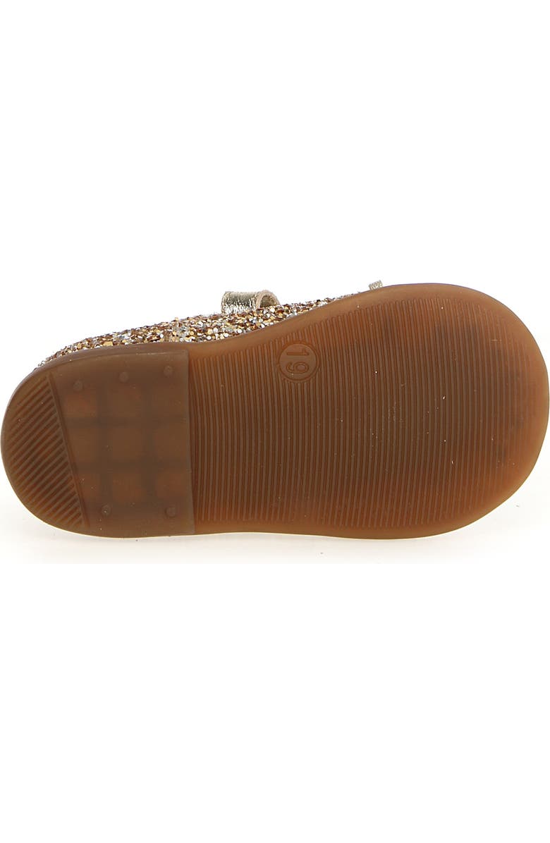 Naturino Kids' Glitter Bow Ballet Flat, Alternate, color, Platinum Silver