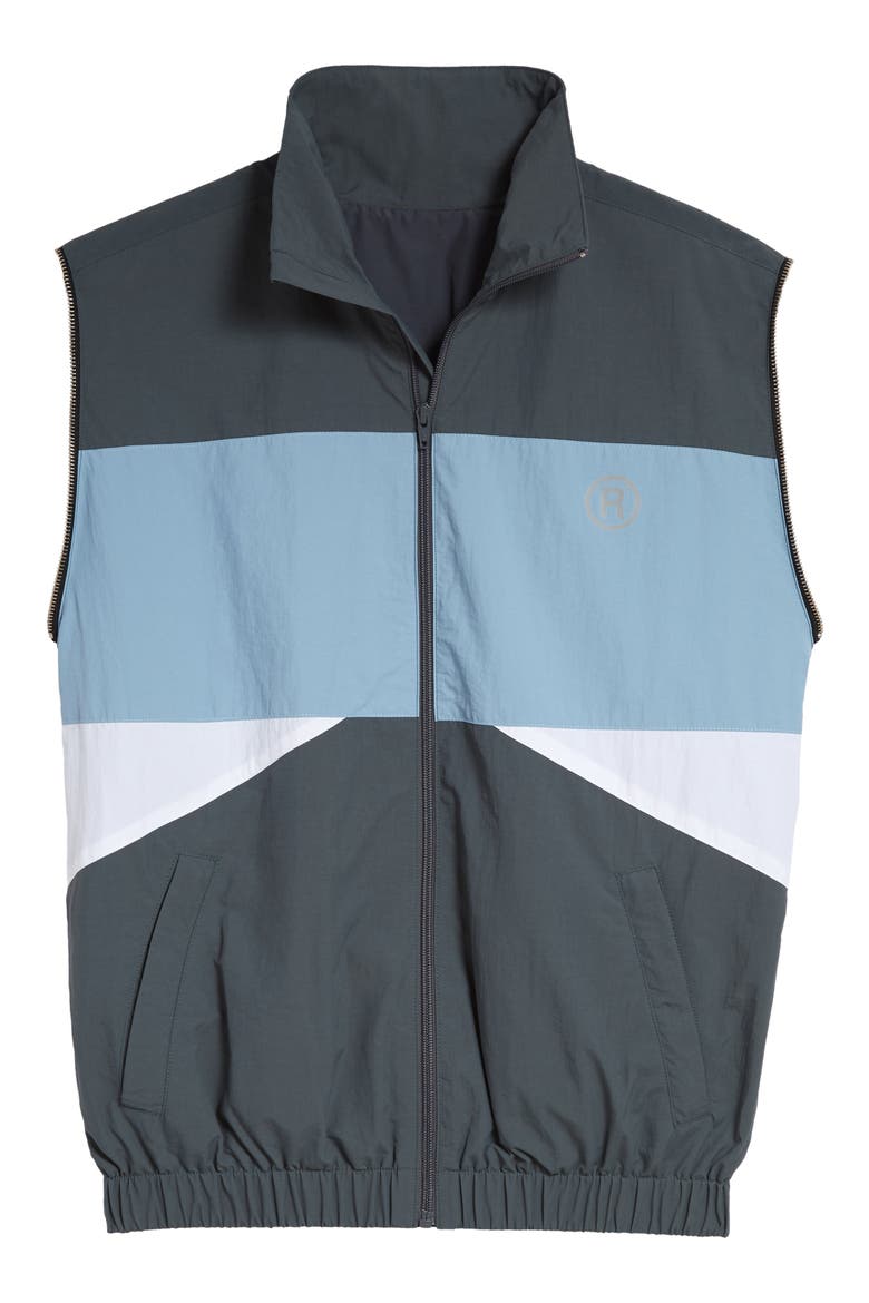 Convertible Jacquard Sleeve Track Jacket, Alternate, color, GREY