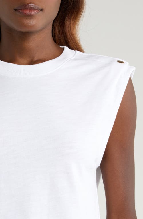 Nation Ltd Marina Cotton Muscle T-shirt In White