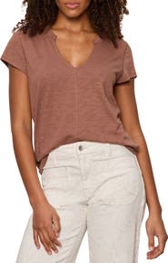 Sanctuary The New Girl Split Neck T-Shirt