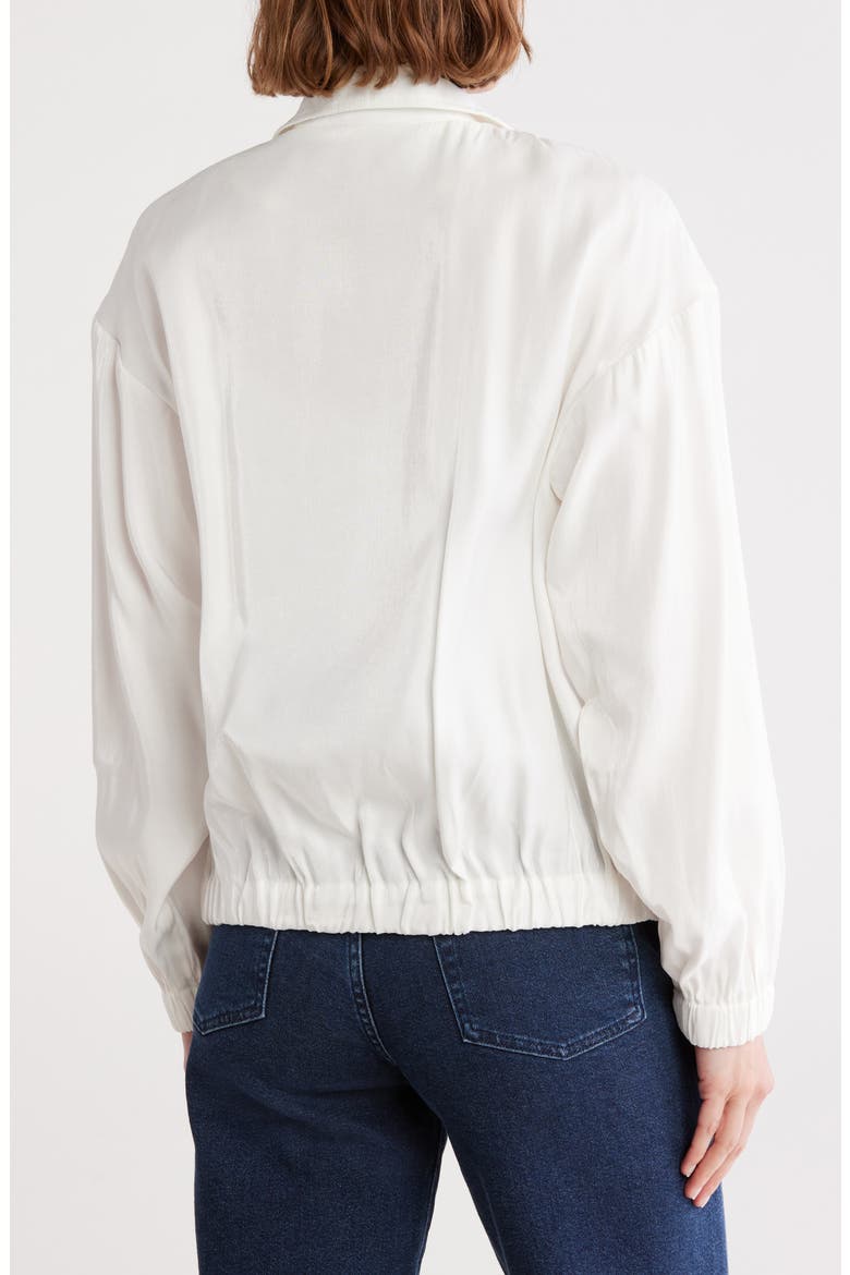 Exposed Zip Jacket, Alternate, color, OFF WHT