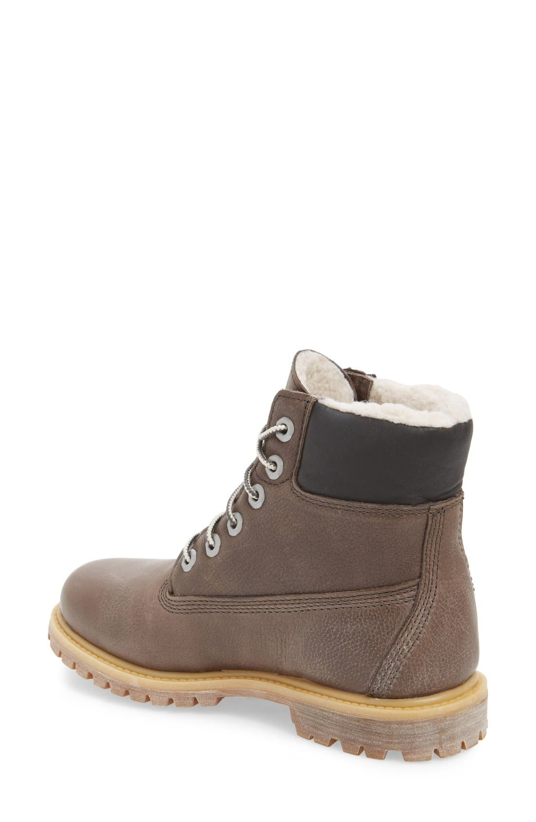 6 Inch Waterproof Boot, Alternate, color, GREY LEATHER