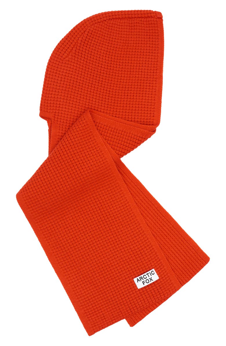 Arctic Fox & Co The Recycled Bottle Hooded Scarf, Alternate, color, Sunkissed Coral