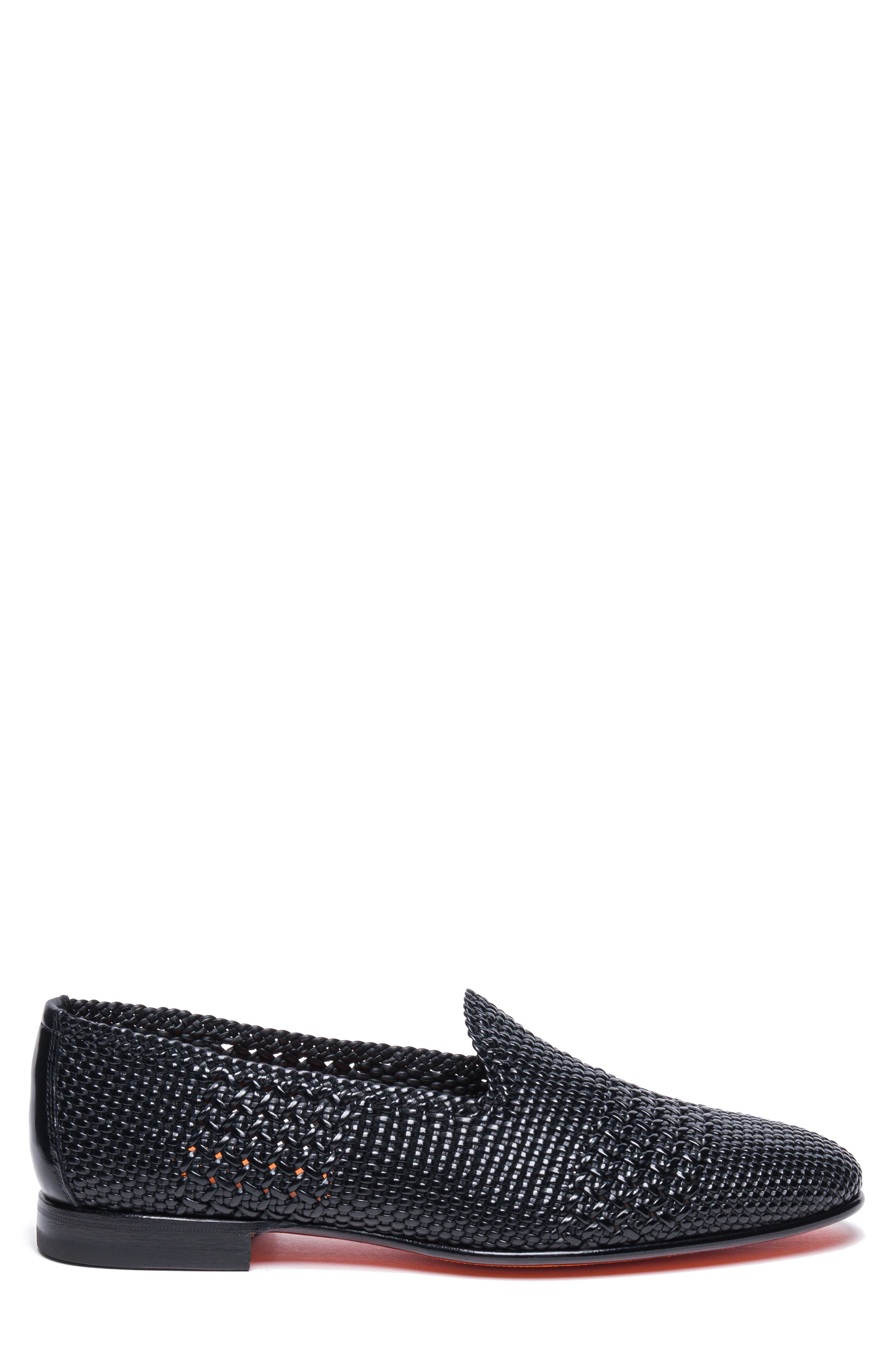 Santoni Elisir Loafer, Alternate, color, Black
