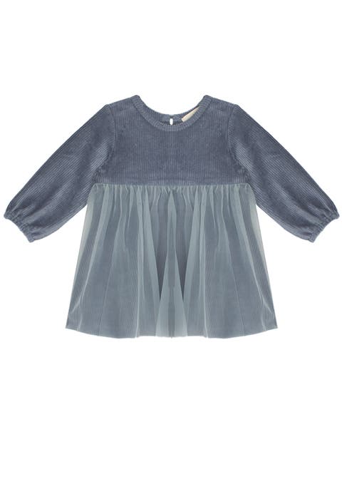 Skylar Blue Suede Dress (Baby)