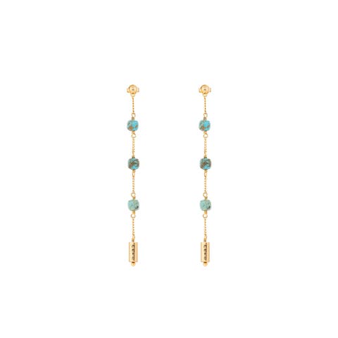 Serene Intentions - Turquoise Mantra Earrings