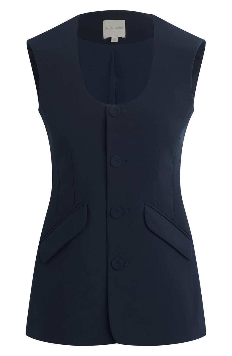 Favorite Daughter The Diana Vest, Alternate, color, Navy