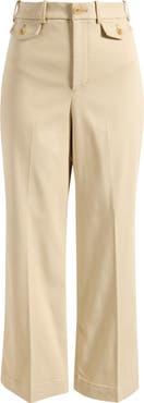 SPANX® Easy Flare Crop Cotton Blend Pants