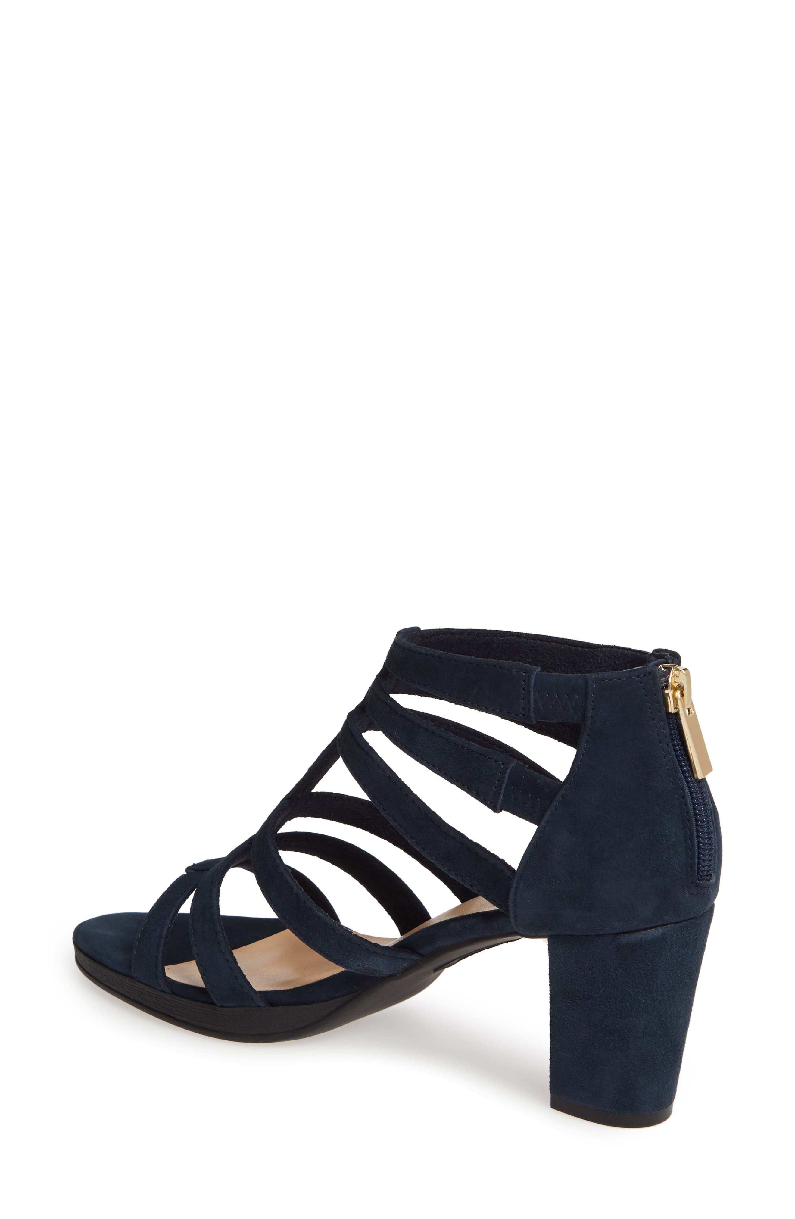Leah Sandal, Alternate, color, NAVY SUEDE