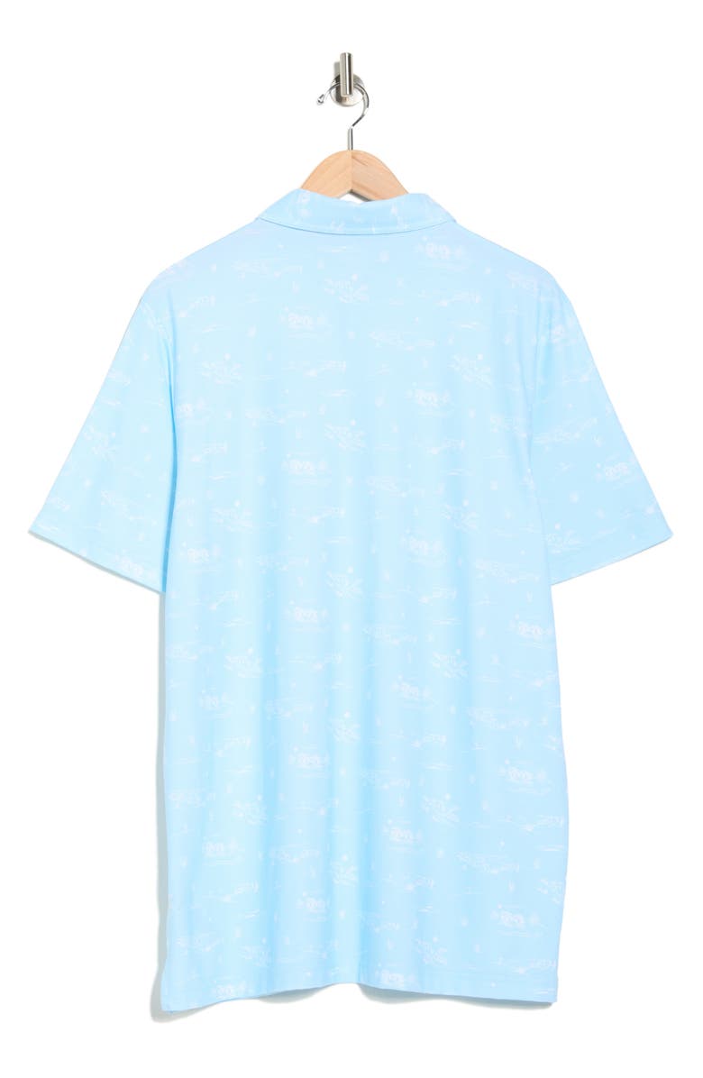 TravisMathew City Featherweight Polo, Alternate, color, Cory Blue