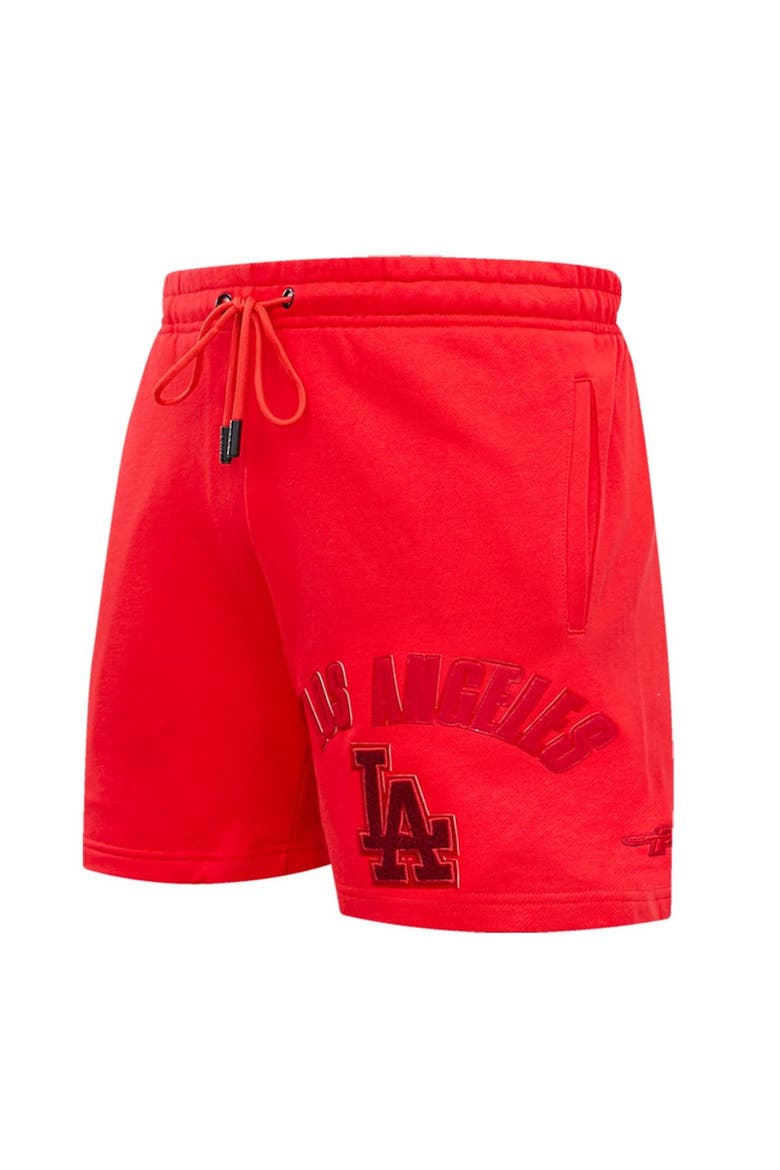 Men's Pro Standard Los Angeles Dodgers Triple Red Classic Shorts, Alternate, color, Red