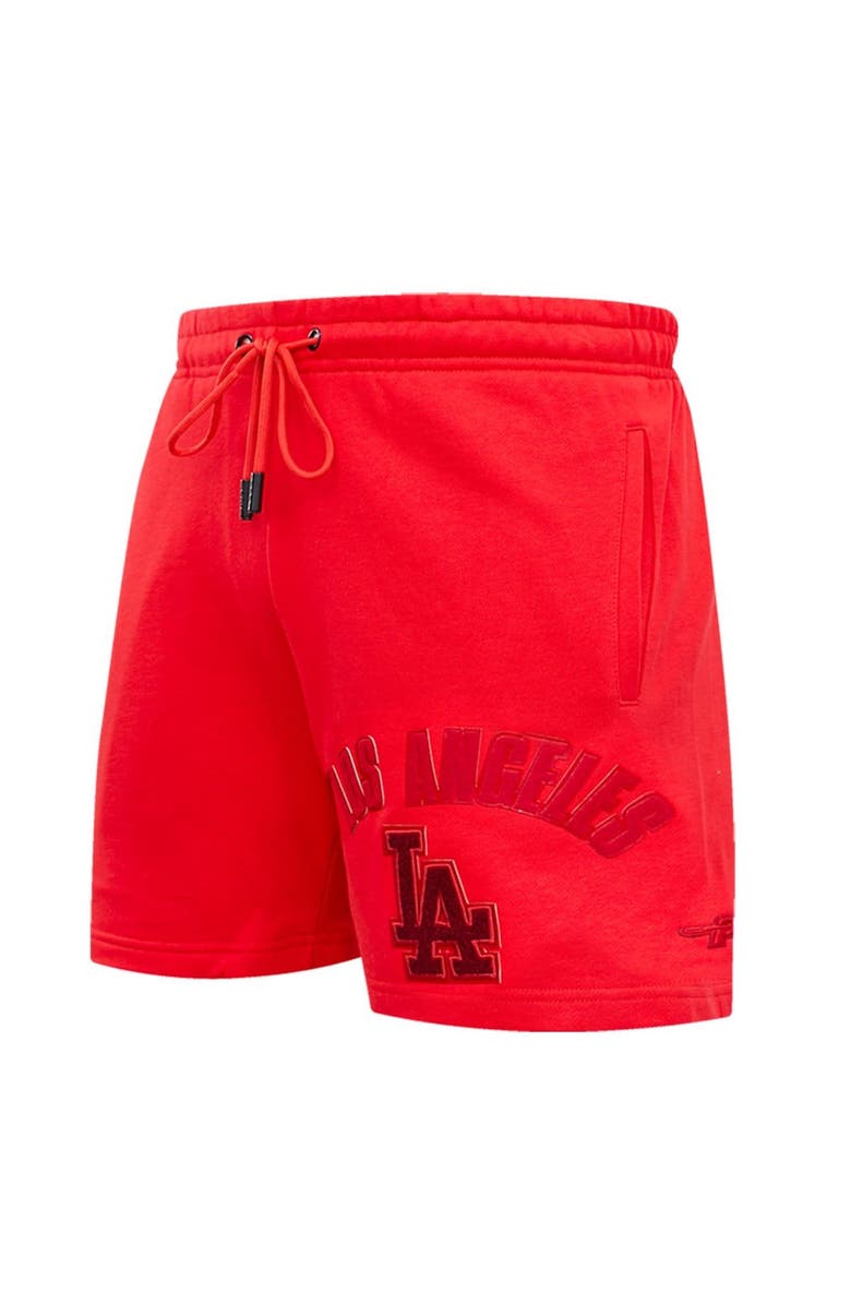 PRO STANDARD Men's Pro Standard Los Angeles Dodgers Triple Red Classic Shorts, Alternate, color, Red